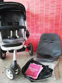 Carrinho Quinny Buzz + Cadeira passeio + Ovo Max Cosi