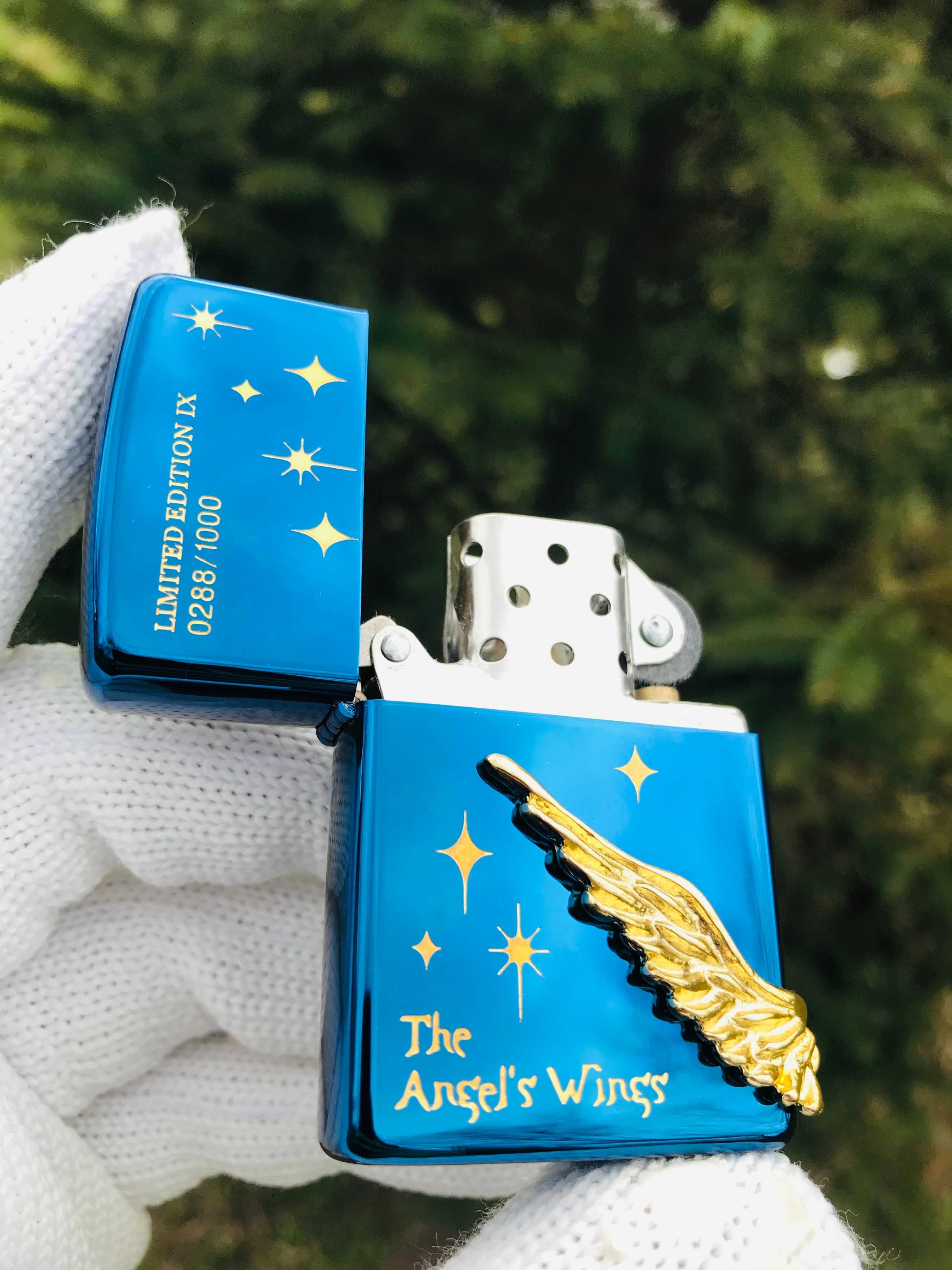 Запальничка Zippo Angel Wings Star Blue бензинова нова в коробці