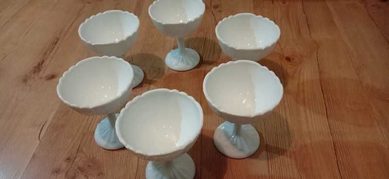 6 szt. z PRL wachlarze lattimo pucharek na nodze – HSG Ząbkowice