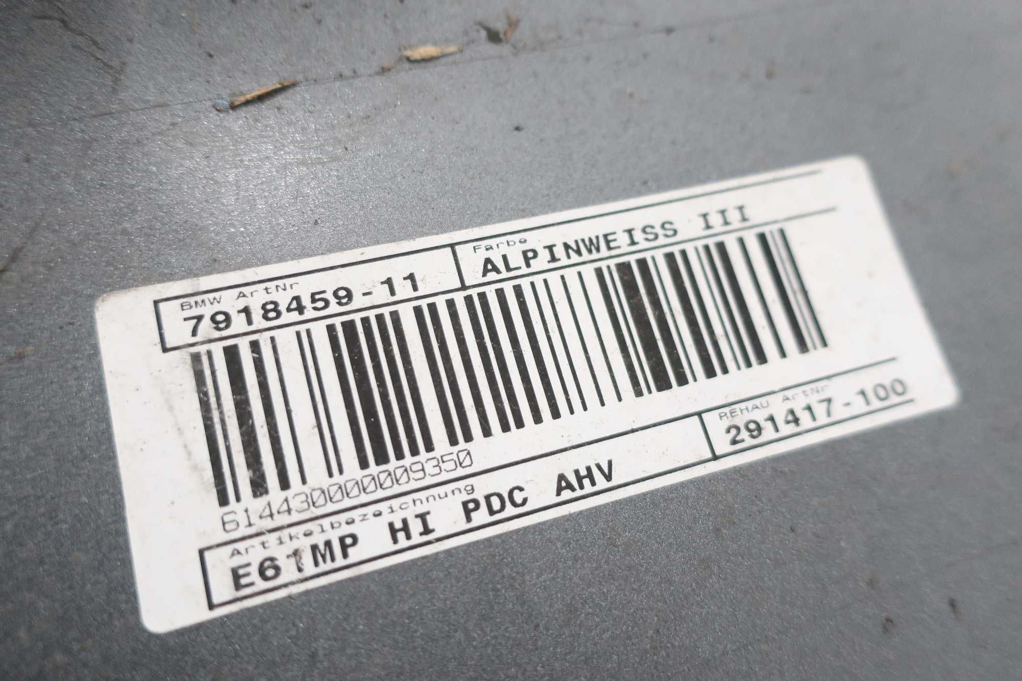 Oryginalny zderzak tył M Pakiet pdc BMW 5 E61 Touring kombi ,