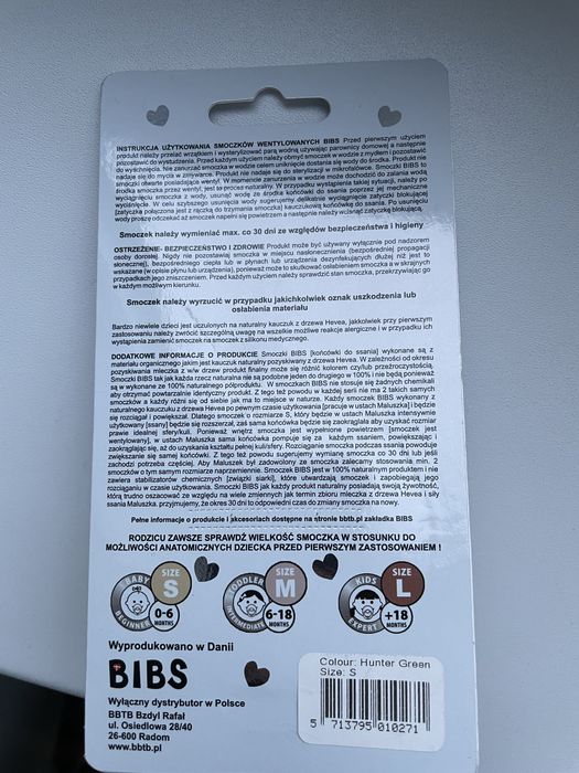 BIBS retro smoczek kauczuk hevea okrągły kauczuk 0+ 0-6 anatomiczny
