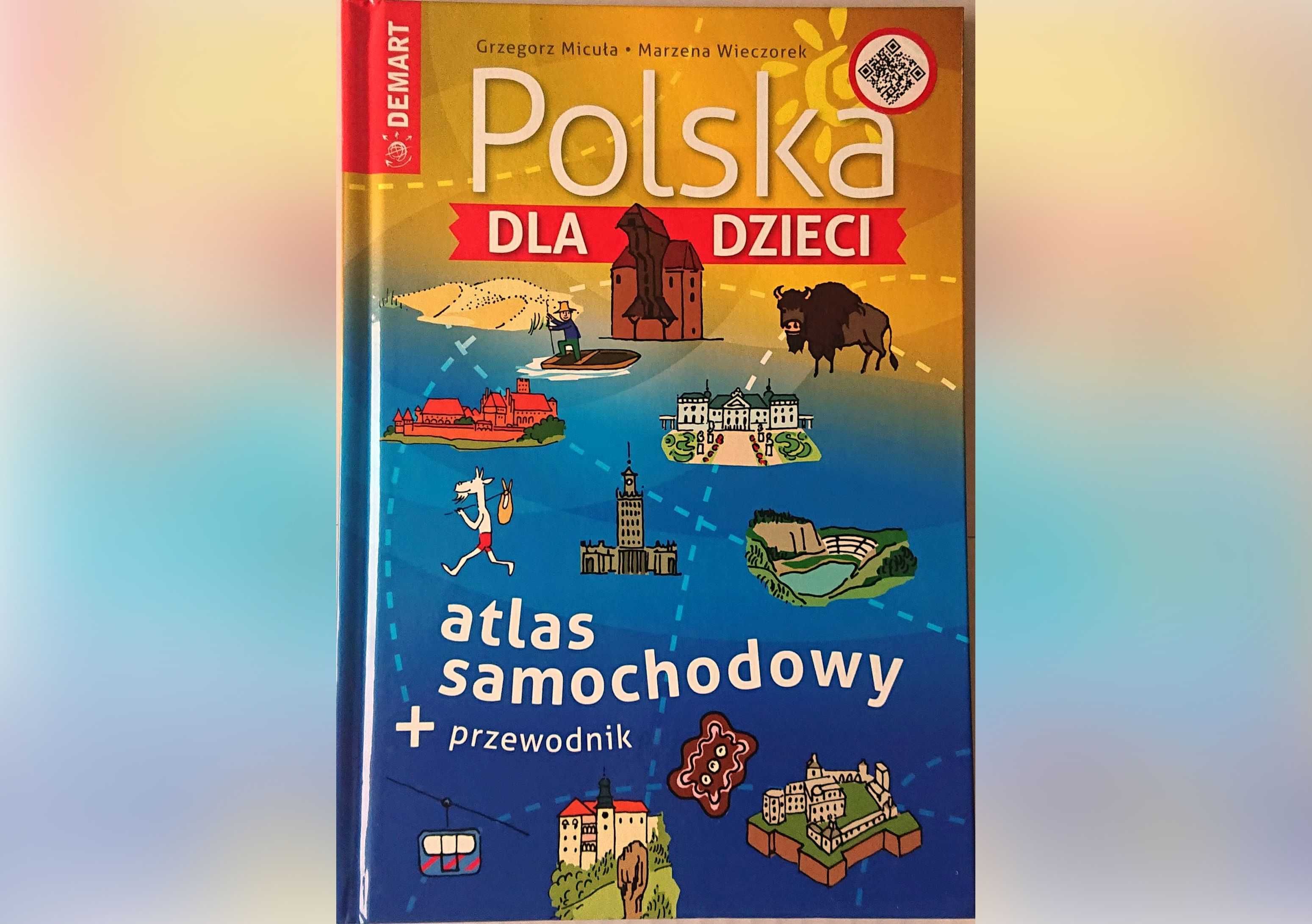 "Polska dla dzieci" atlas samochodowy + przewodnik