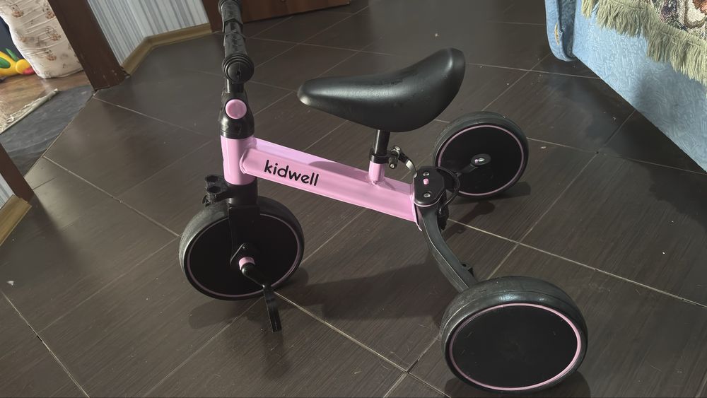 Беговел велосипед 3 в 1 Kidwell PICO Pink