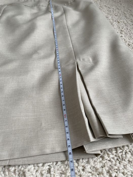 Szara zielone spódnica midi do kolan tulipan litera A slegancka XL 42