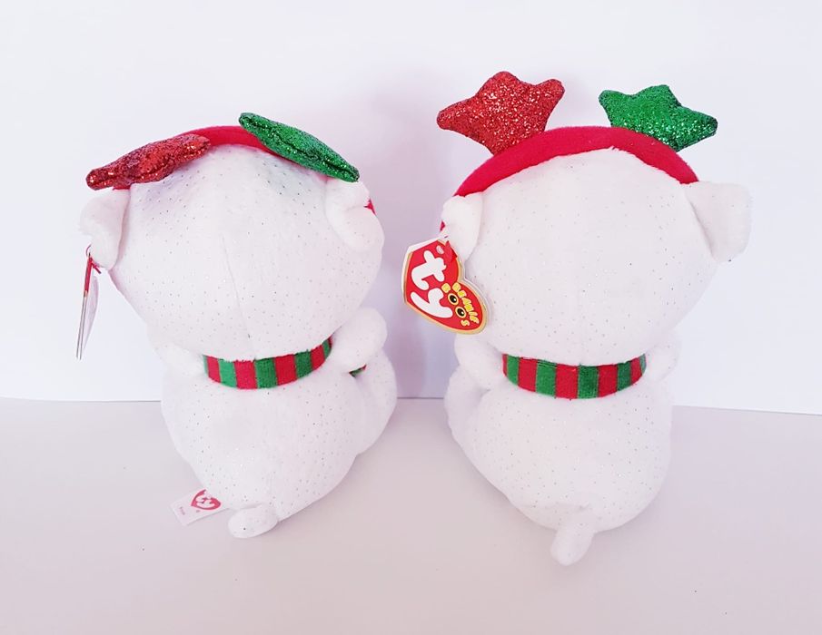 Conjunto 2 peluches Beenie boos Natal TY (Portes Incluidos)