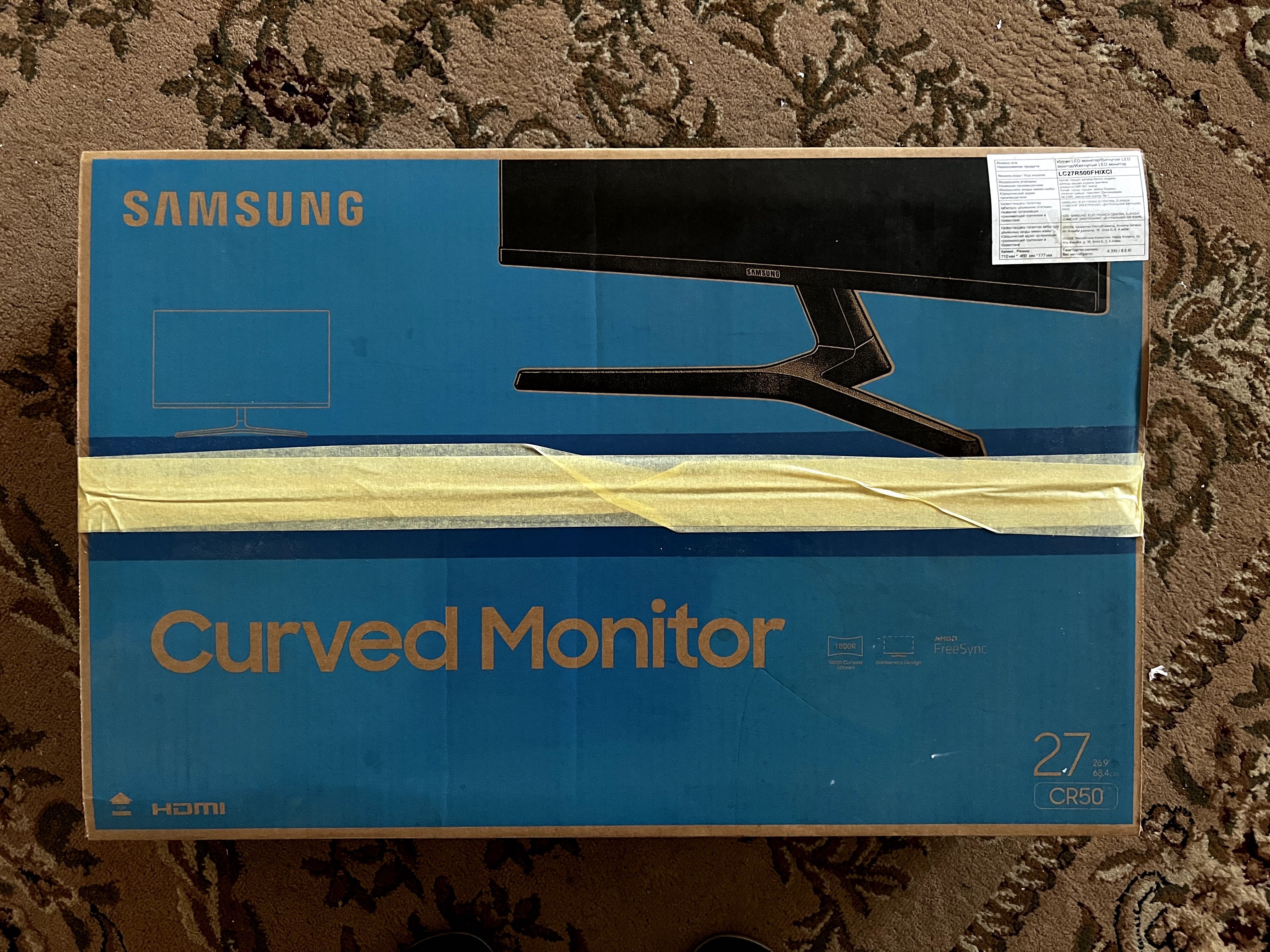 Samsung Curved Monitor 27" CR50 (битий, на деталі)