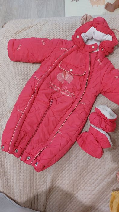 Зимовий комбінезон(конверт)для дівчинки