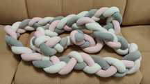 Trança protetora berço / braided crib protector 3.90m