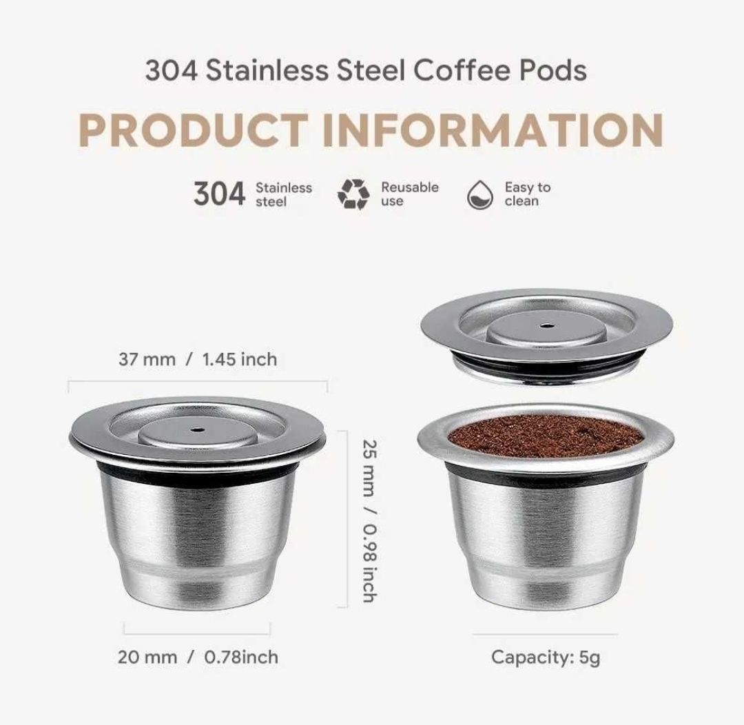 Cápsula café reutilizável inox nova