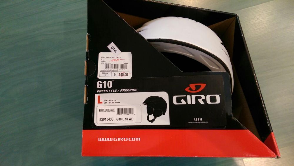 Giro G10 kask narciarski biały matowy L nowy