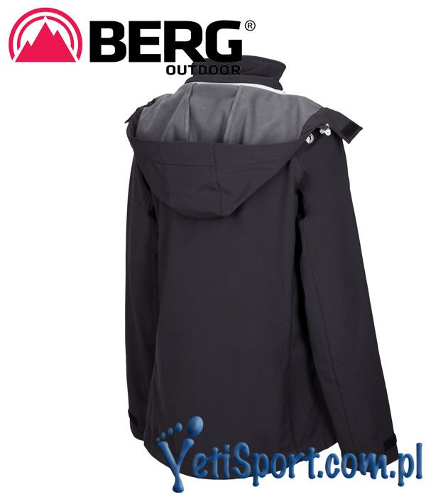 Berg Outdoor kurtka trekkingowa damska HILL, softshell r. L, czarna