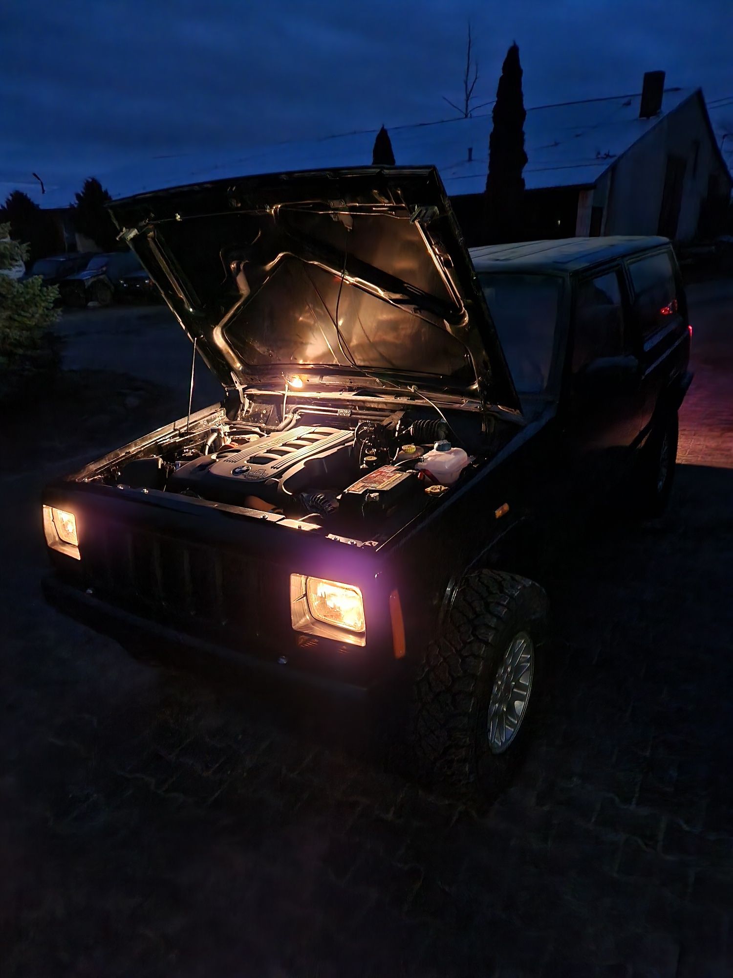 Zestaw montażowy swap M57 - Jeep cherokee XJ 2.5TD VM zmiana silnika