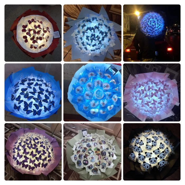 Букети з метеликів