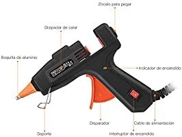 Novas! Mini pistola de cola Tacklife 20W com 50 BARRAS cola Bricolage