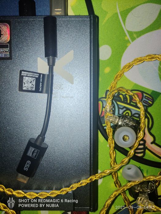 Цап asus ess /кабель fiio type c
