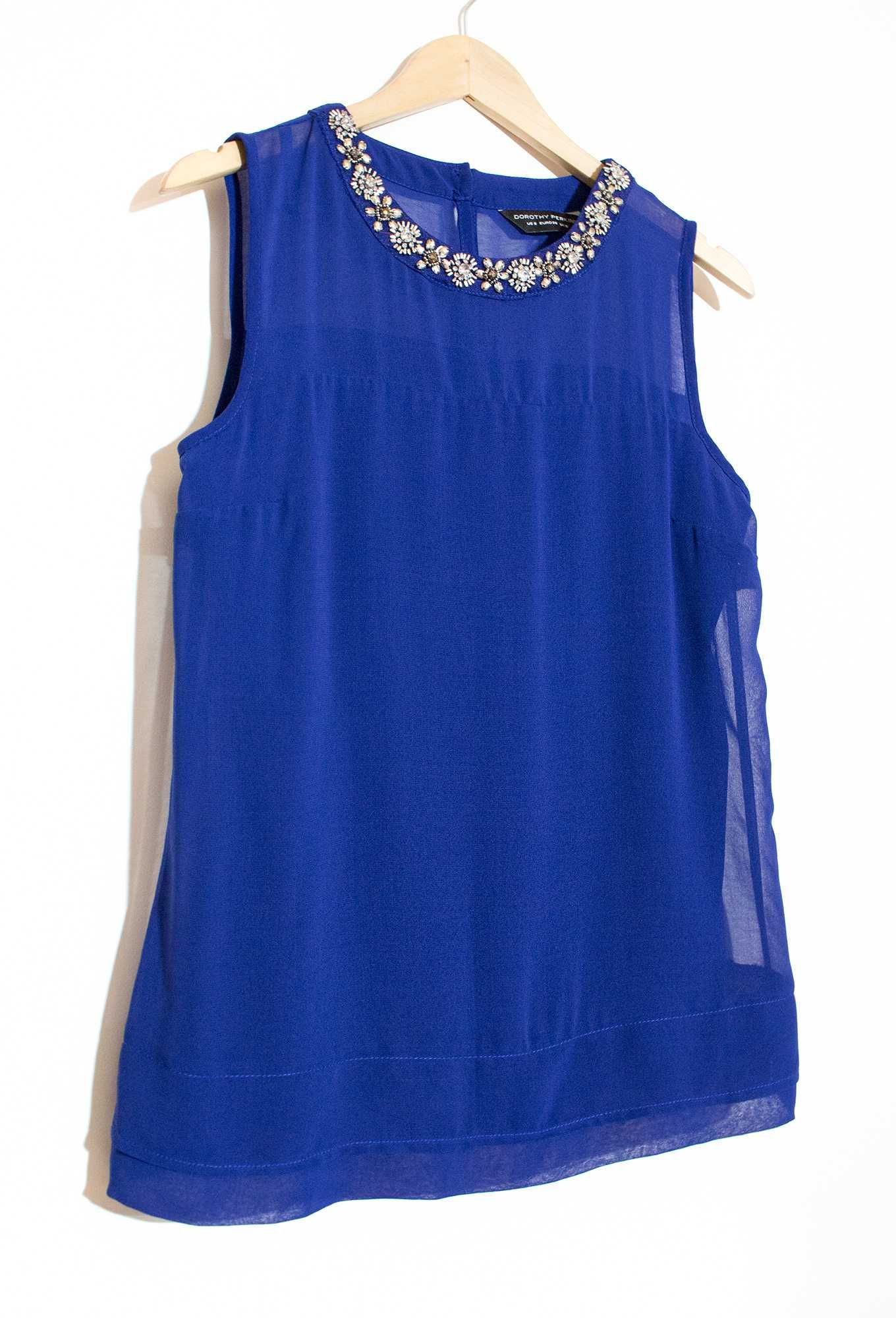 Chabrowa bluzka ze zdobieniem Dorothy Perkins M
