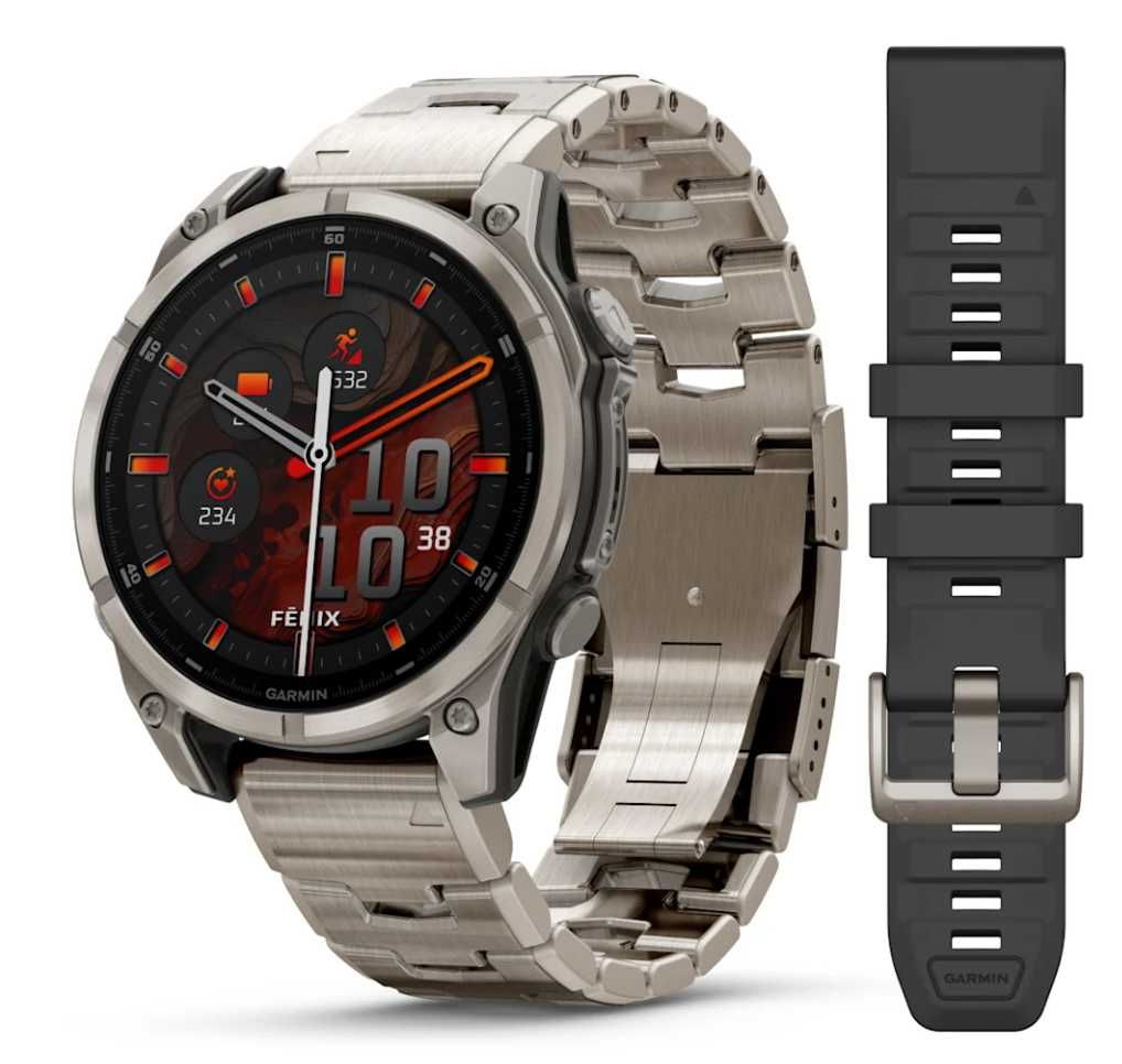 Garmin fenix 8 AMOLED (47 мм) Sapphire титан з титановим 010-02904-40