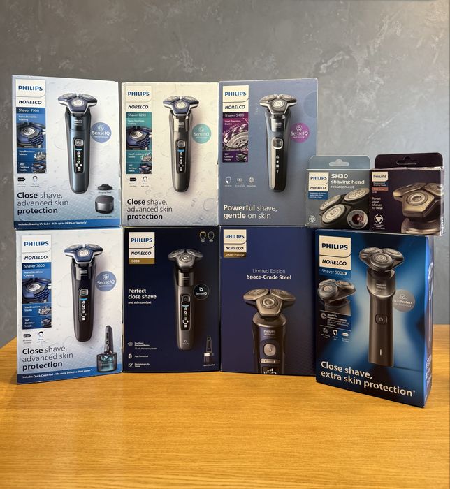 Бритви для гоління PHILIPS 5000X, 5400, 7200, 7600, 7900, 9400, 9500