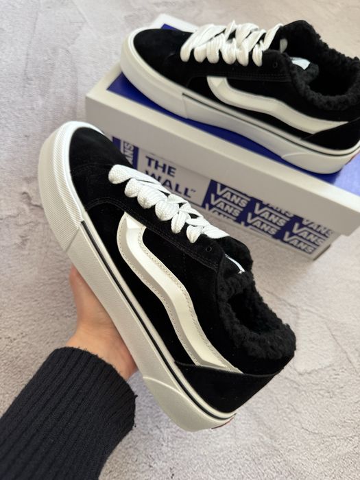 Vans knu skool ванс кну скул кеди на хутрі зимові кросівки