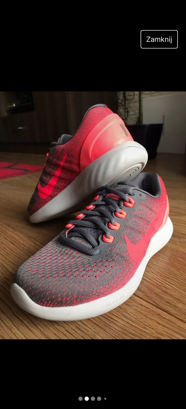 Buty sportowe Nike Lunarglide 9 z odblaskami na wiosnę