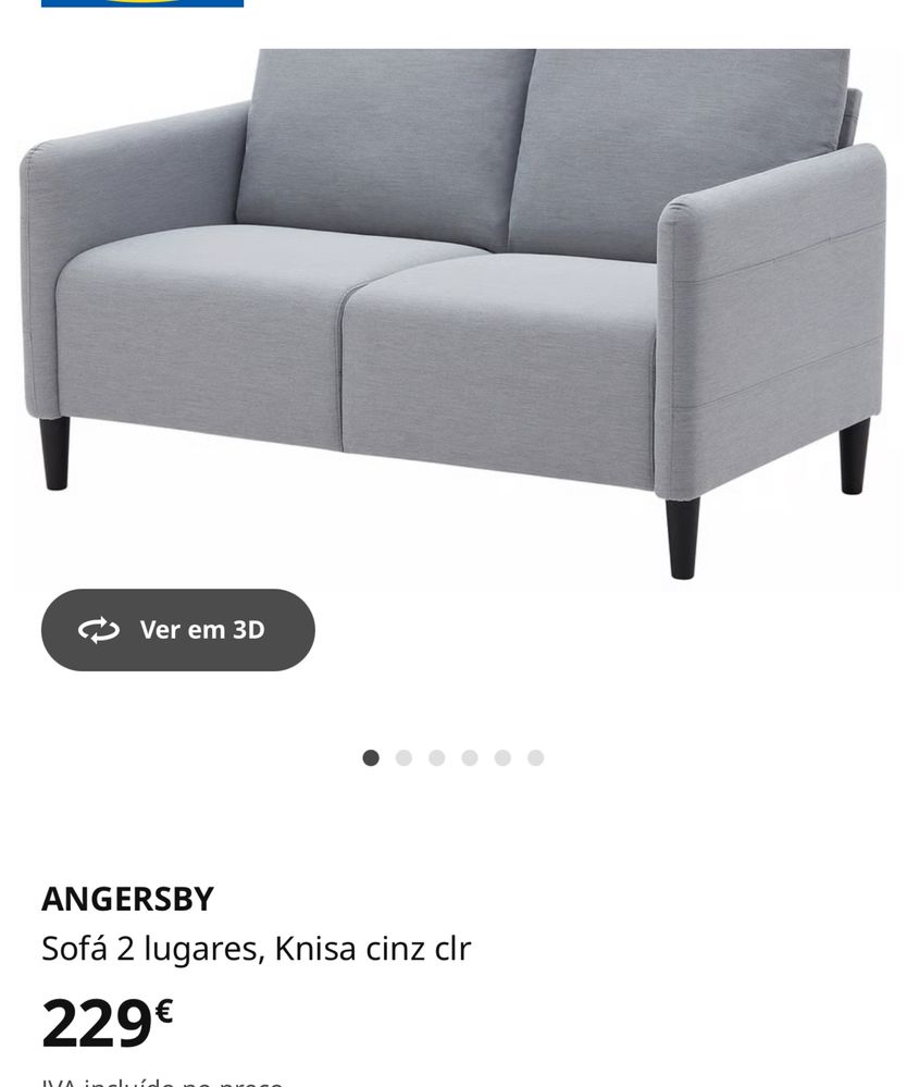 Sofa2 lugares ikea  bom estado sem manchas
