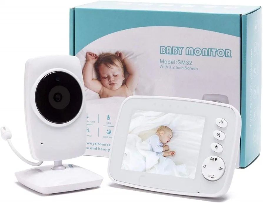 Niania elektroniczna baby monitor sm32 3,2 cala