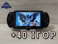 Ігрова портативна консоль Sony PSP Black 32GB + 40 Ігор встановлено