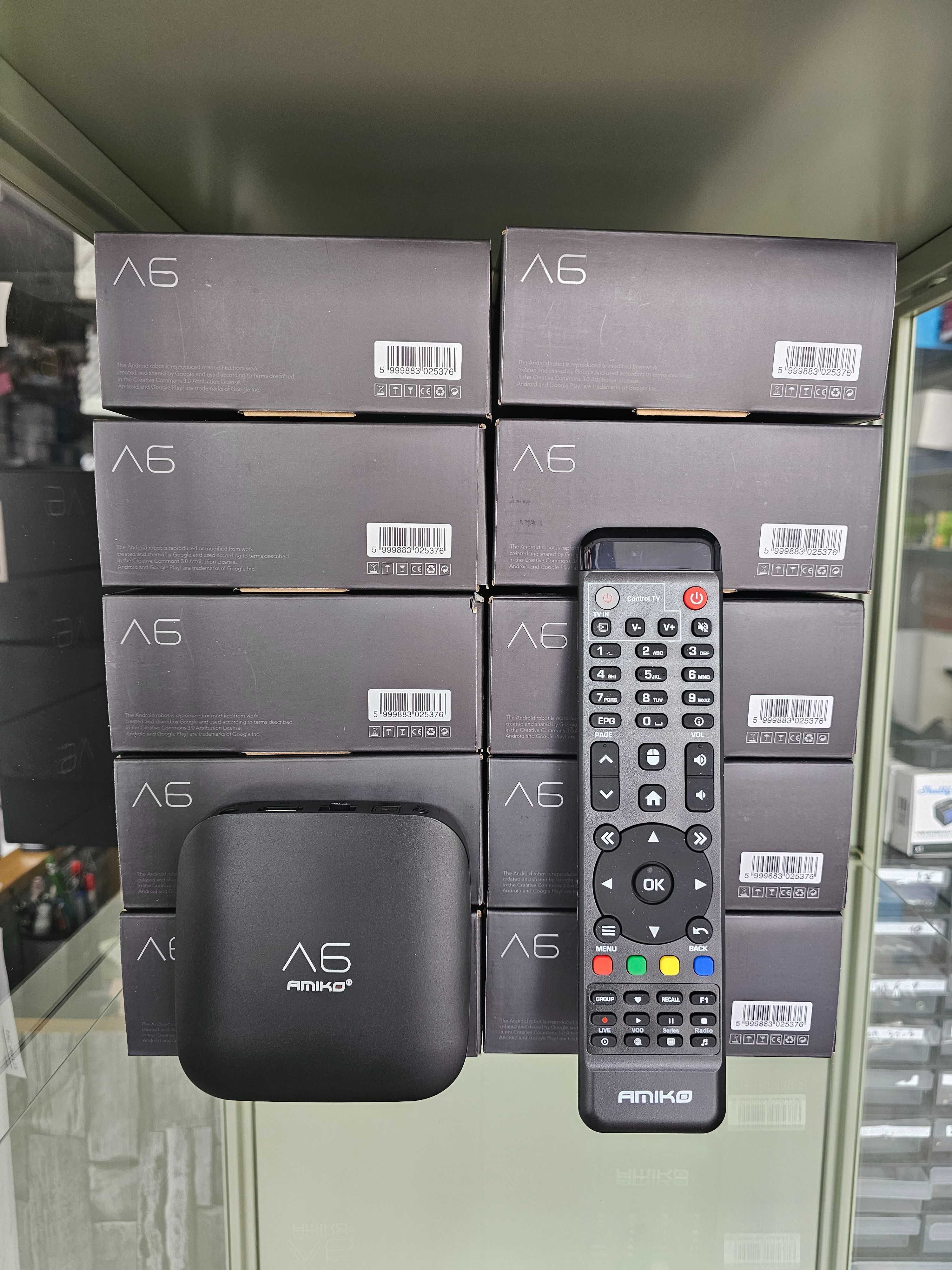 Amiko A6 - Box IPTV - Android 4K novas c/garantia de loja