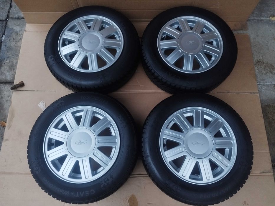 Ford Fiesta mk7 Courier Focus alufelgi koła zimowe 165/70/14 JAK NOWE!