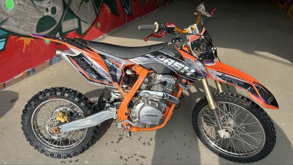 CROSS 250 CC LONCIN  24 KM  Elektryczny Starter jak nowy