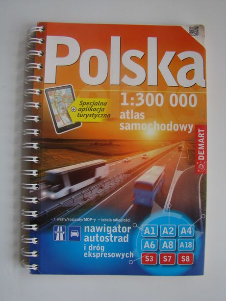 Mapa Polska Atlas samochodowy 1:300 000 Praca Zbiorowa DEMART