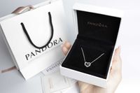Намисто Pandora "Блискуче серце нескінченності" срібло S925