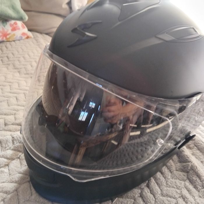 Kask motocyklowy skorpion z blendą