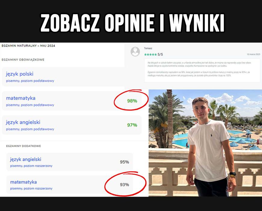 Korepetycje MATEMATYKA | Matura E8 Online | Korki z Matematyki