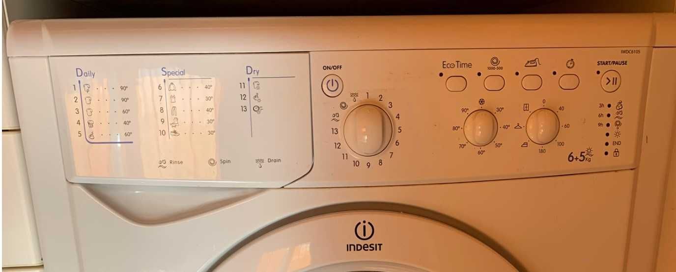 Maquina de lavar e secar roupa (nova)  Indesit IWC 5105