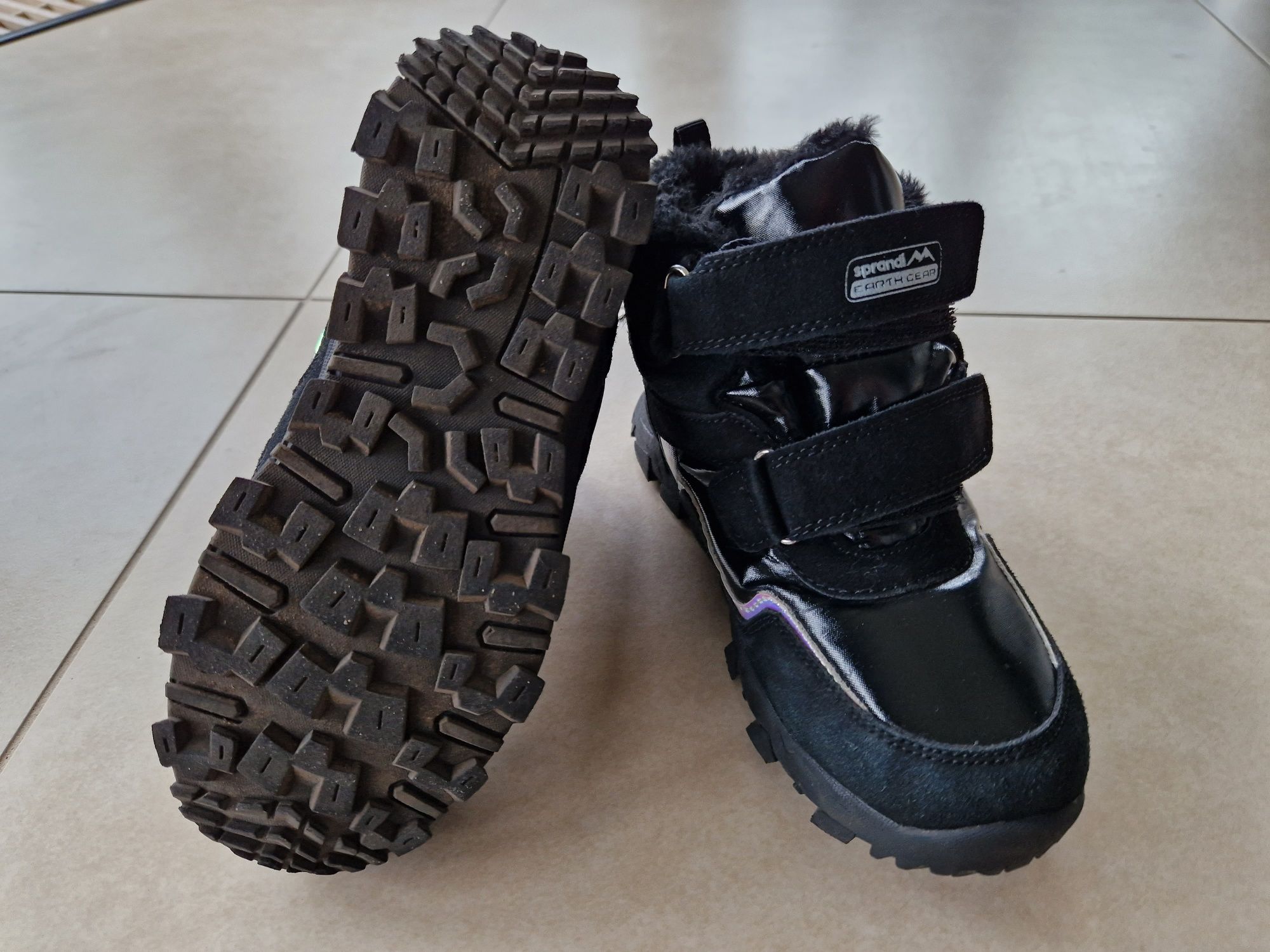Buty czarne zimowe Sprandi 33 (32)