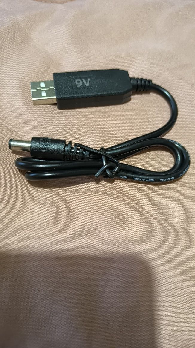 Кабель USB - DC 9V