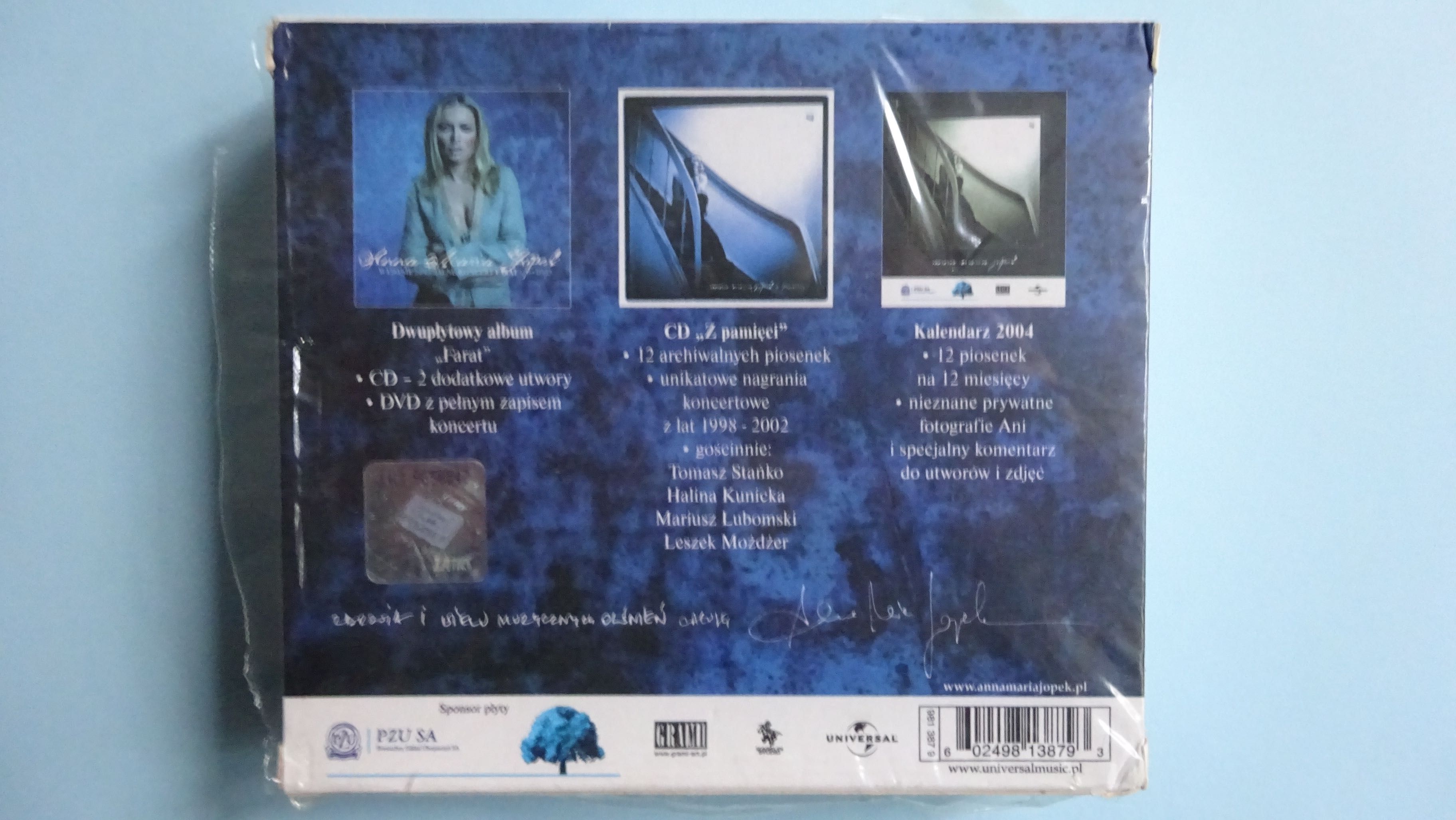 Anna Maria Jopek DVD i 2 CD Farat i z pamięci NOWE w folii Odb.os. Wwa