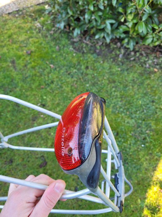 2x bagażnik Gazelle + lampy