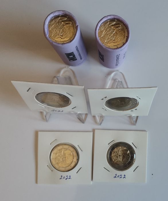 Moeda 2022 comemorativa 2€ - "Programa Erasmus - Portugal"