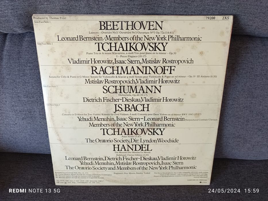 LPs concerto Carnegie Hall