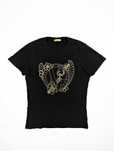 Versace czarna koszulka t-shirt M logo