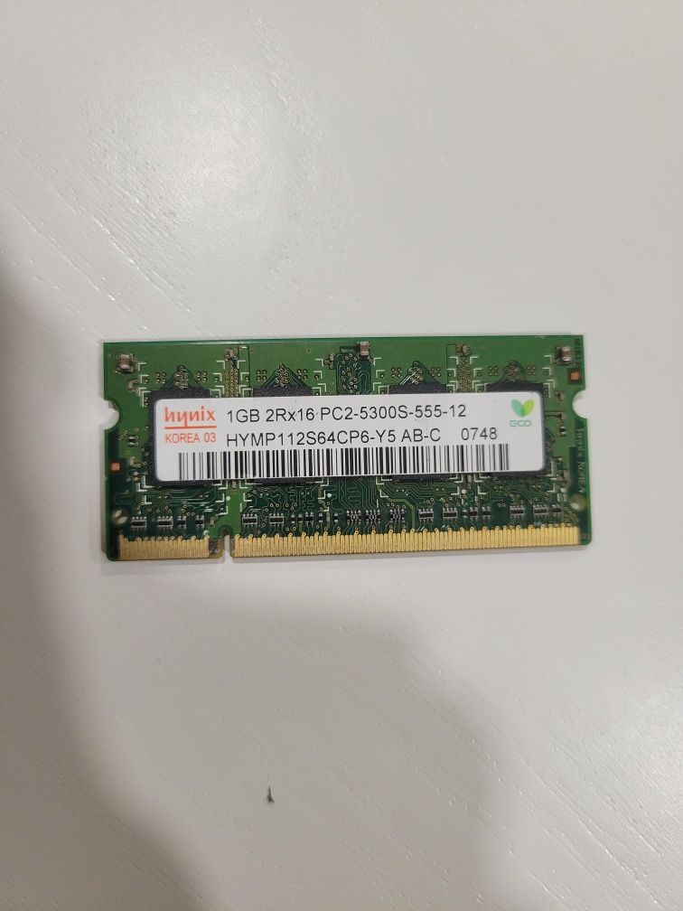 Memória RAM HYNIX 1GB 2Rx16 PC2-5300S-555-12