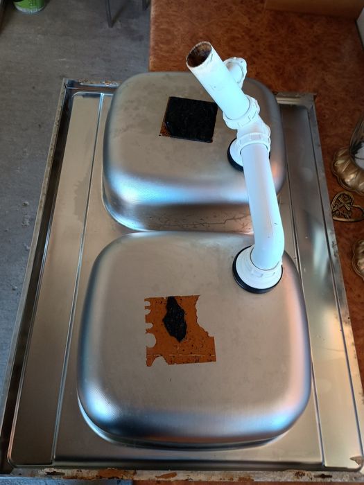 Zlewozmywak srebrny 60 na 80