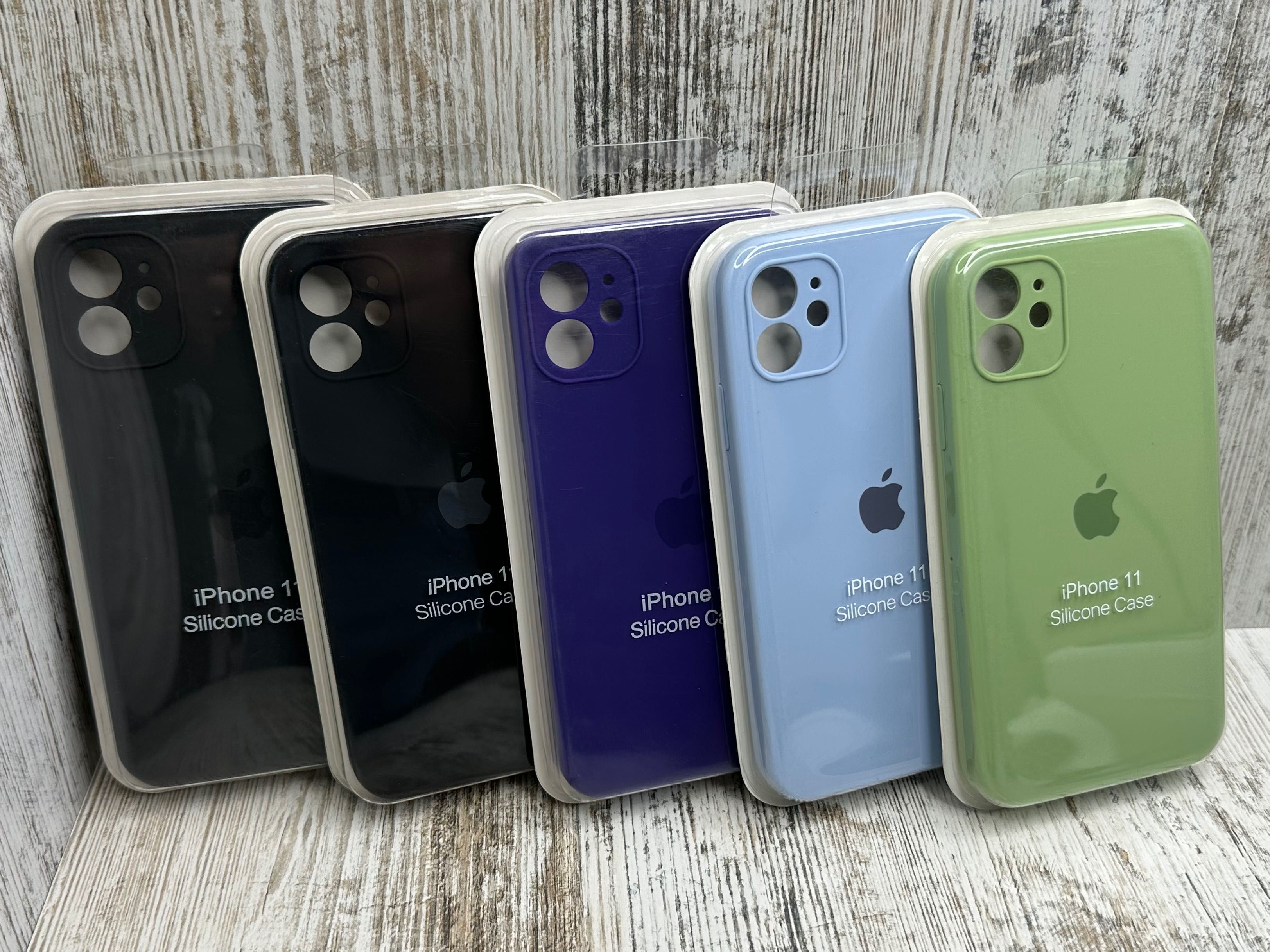 Чехол Квадратный Silicone Case Full на iPhone 11/ 11 Pro/ 11 Pro Max
