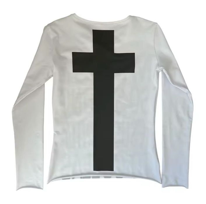 Білий топ лонгслів