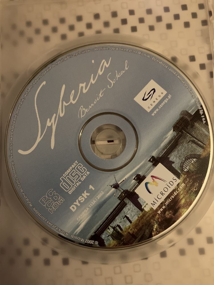 Syberia Benoit Sokal PC CD-ROM Cenega microids