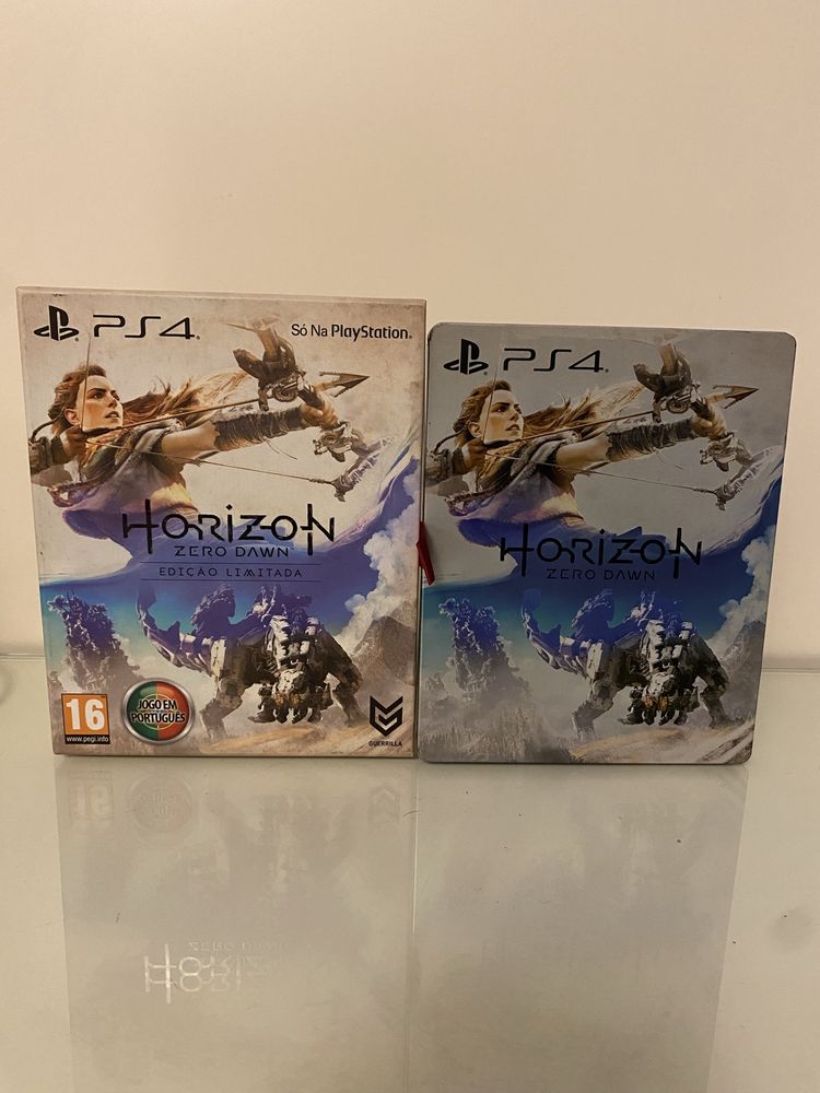 Edição limitada (Horizon Zero Dawn) com caixa steelbook personalizada