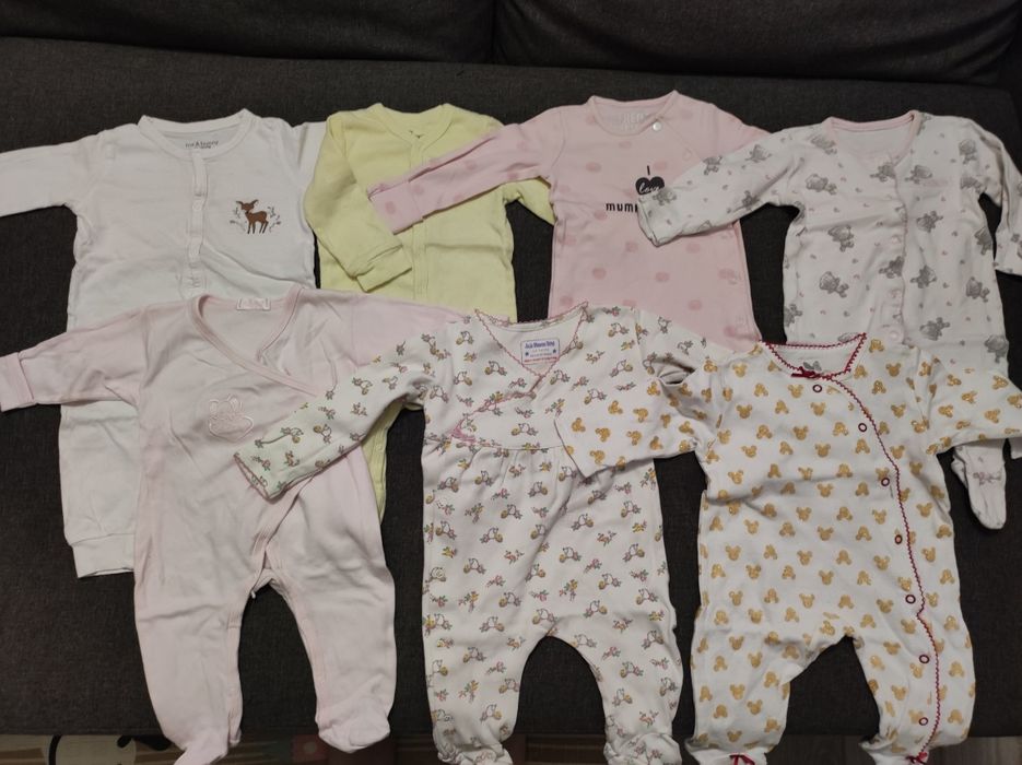 Mega paka ubranek dla dziewczynki w rozmiarze 68 ( ponad 45 sztuk