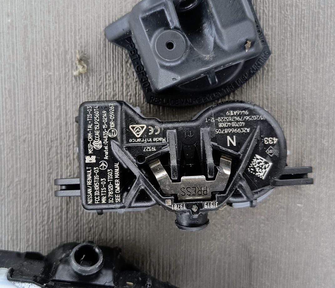 czujniki ciśnienia tpms opon nissan renault